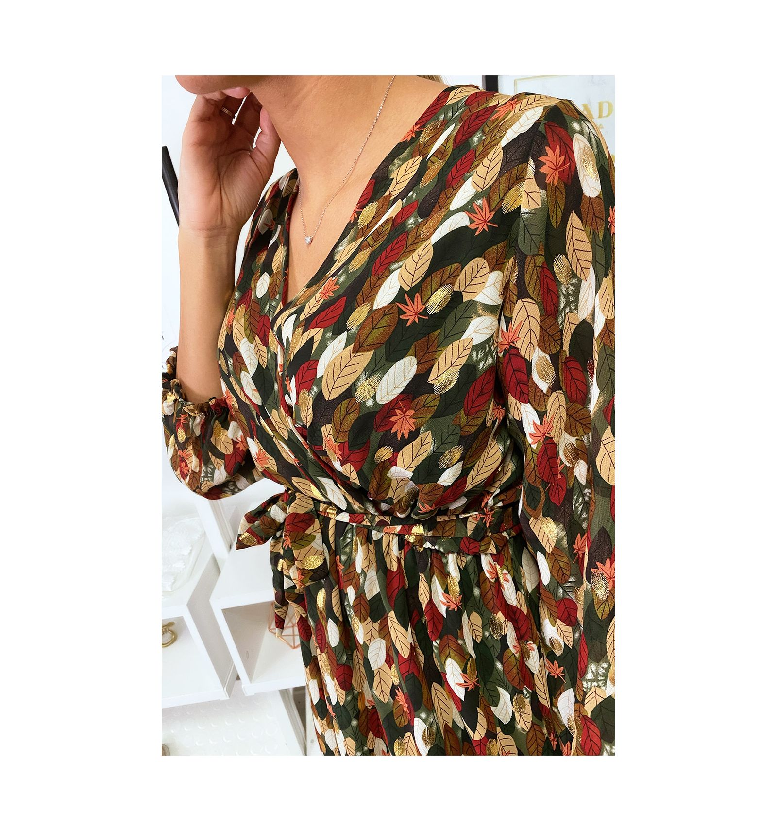 robe cocktail longue boheme chic