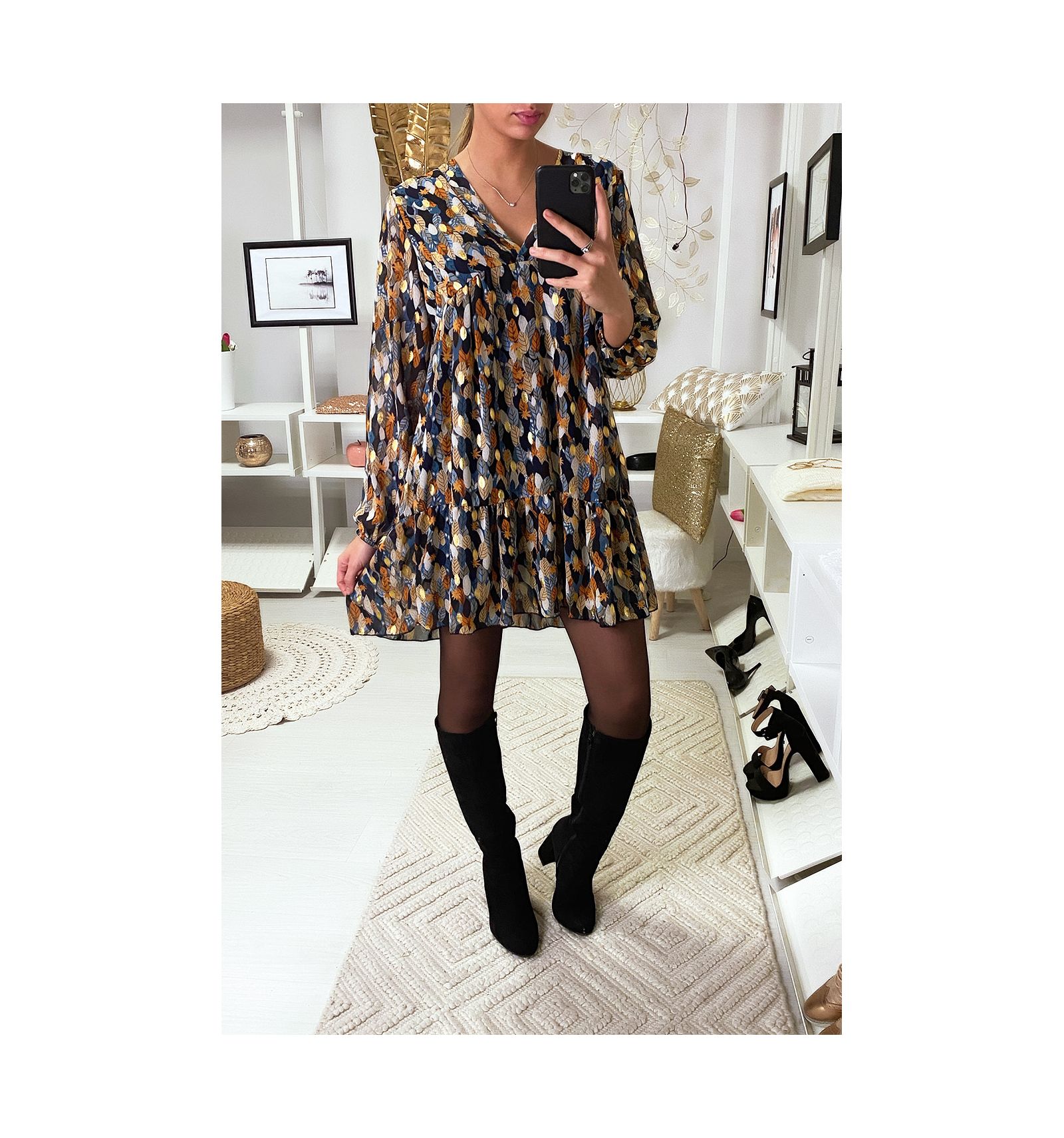 Robe Feuille Doree 2025