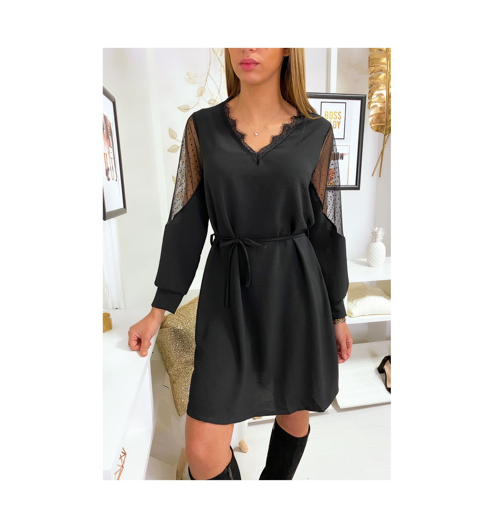 robe noire ample