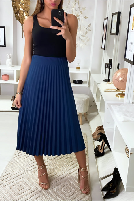une jupe bleu