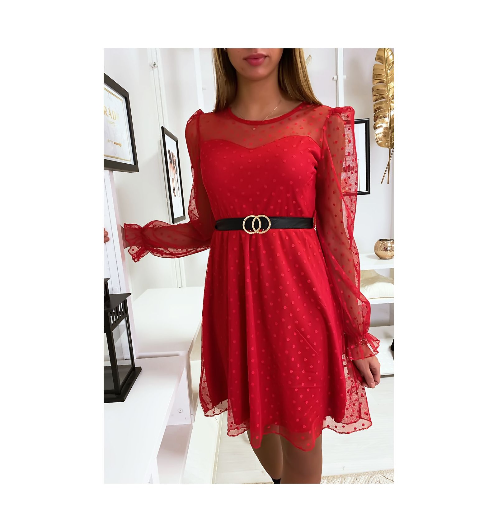 robe rouge simple