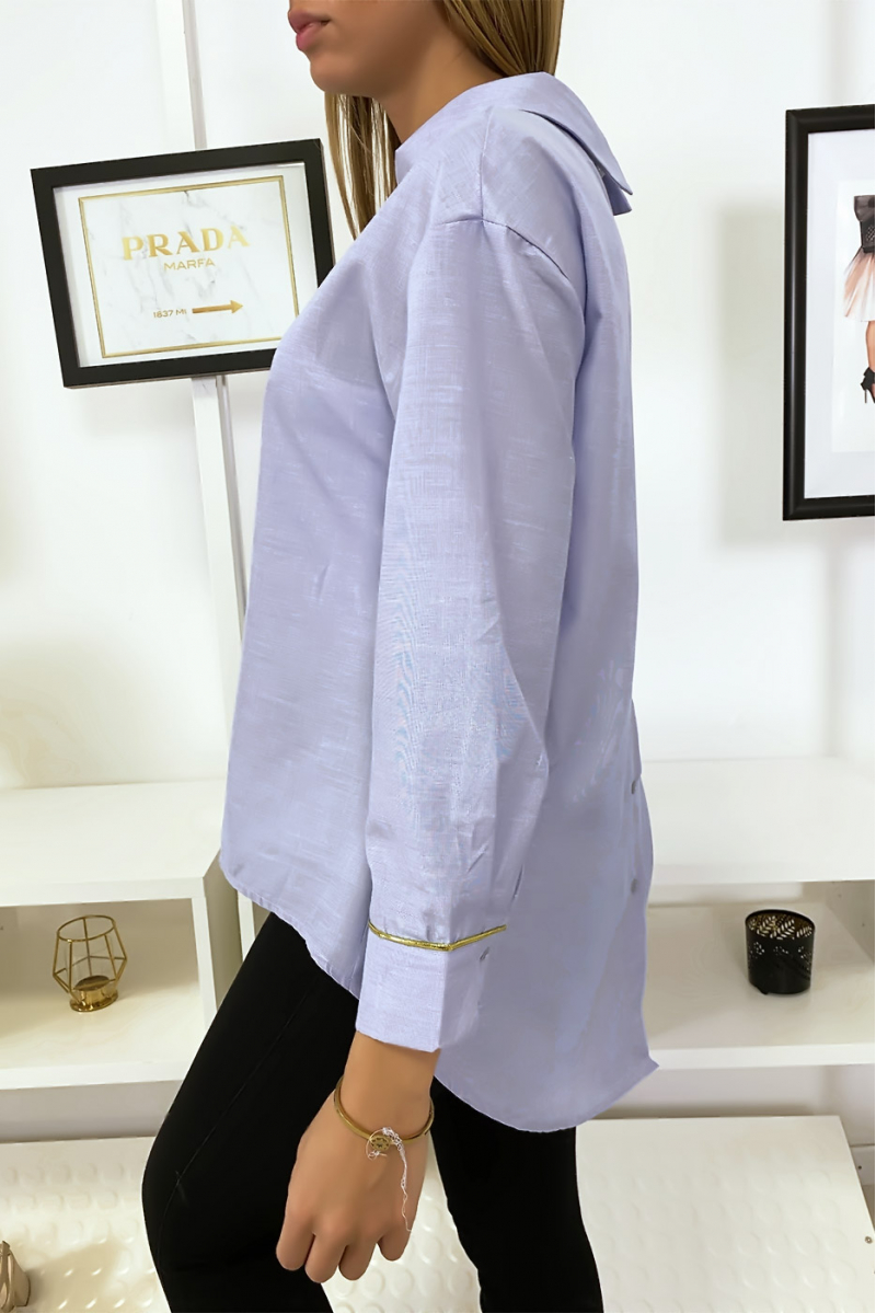 Chemise bleu style à l'envers Chemise bleu style à l'envers