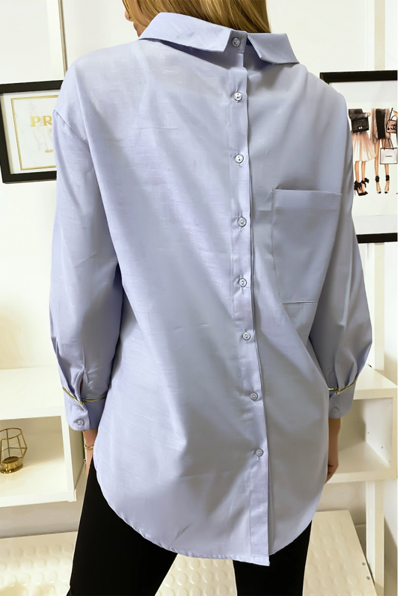 Chemise bleu style à l'envers Chemise bleu style à l'envers