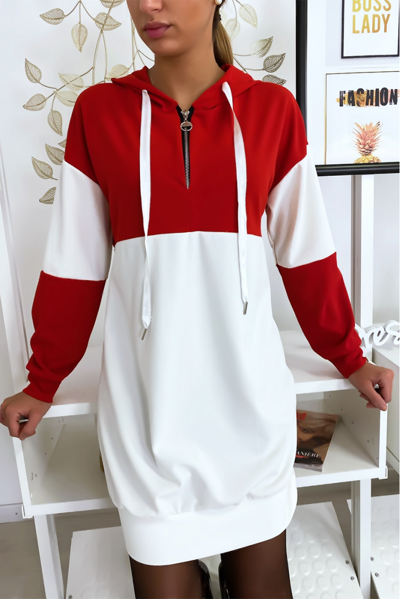 robe sweat rouge