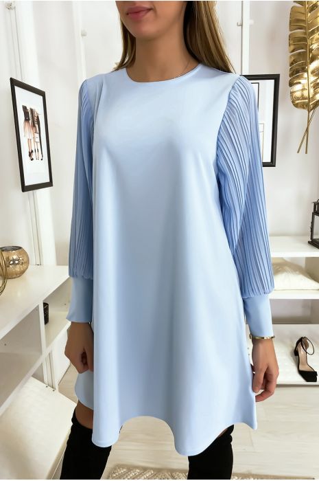 robe bleu manche longue