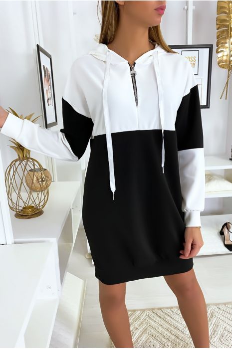 white sweat dress