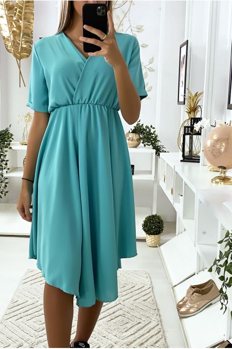 robe turquoise