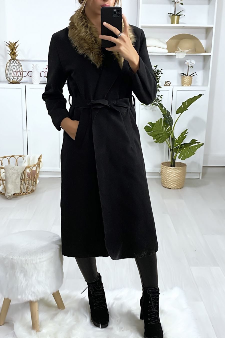 longue veste noir