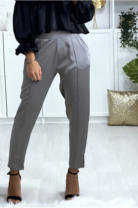 gray cigarette pants