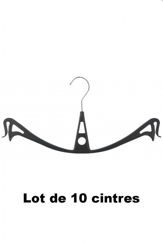 10 cintres plastique noir idéal pour jupes et pantalons 10 cintres plastique noir idéal pour jupes et pantalons