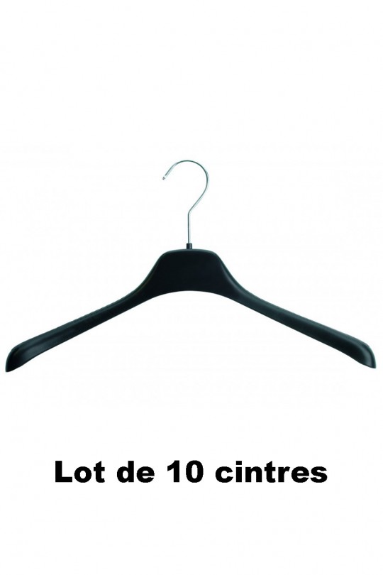 10 cintres plastique noir idéal pour Pull, manteau et gilet 10 cintres plastique noir idéal pour Pull, manteau et gilet