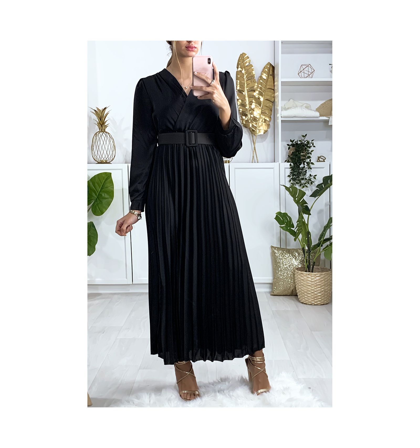 robe longue noire