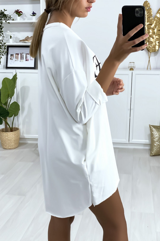 Wit sweatshirt met VOGUE-tekst Wit sweatshirt met VOGUE-tekst