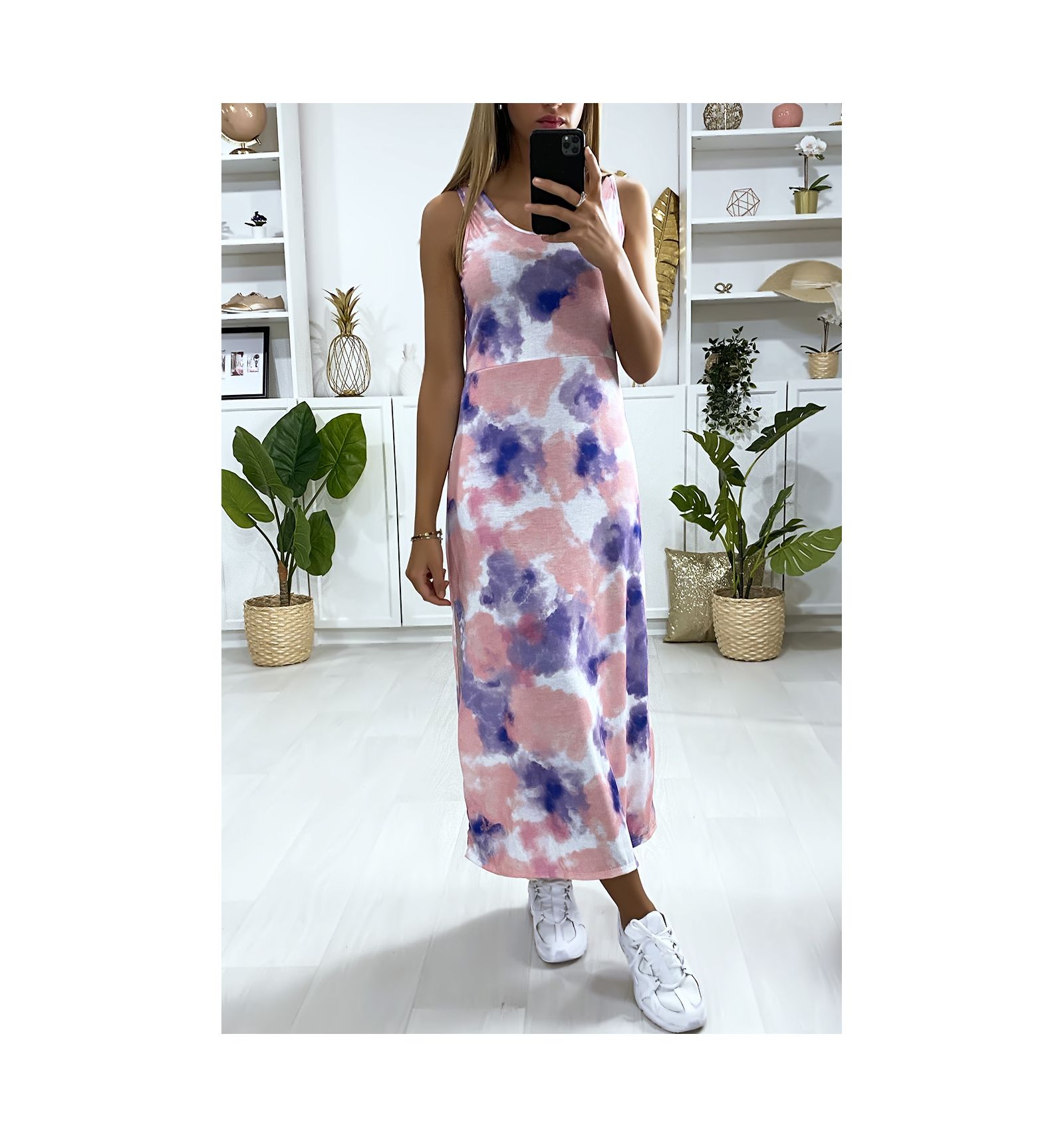 robe rose violet