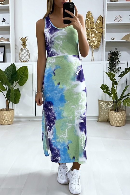 turquoise tank dress