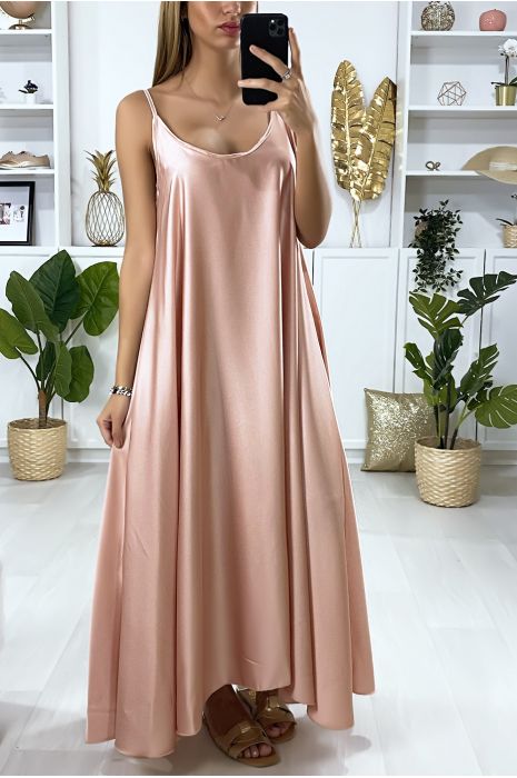 satin dress loose