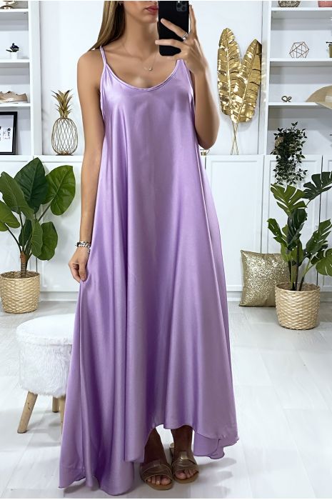 robe longue lilas