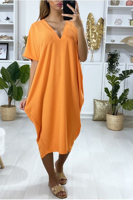 longue robe orange