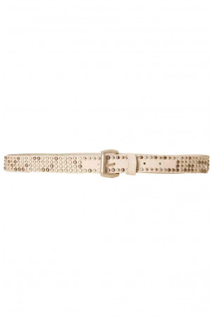 Fijne taupe riem met kleine gesp SG-0974