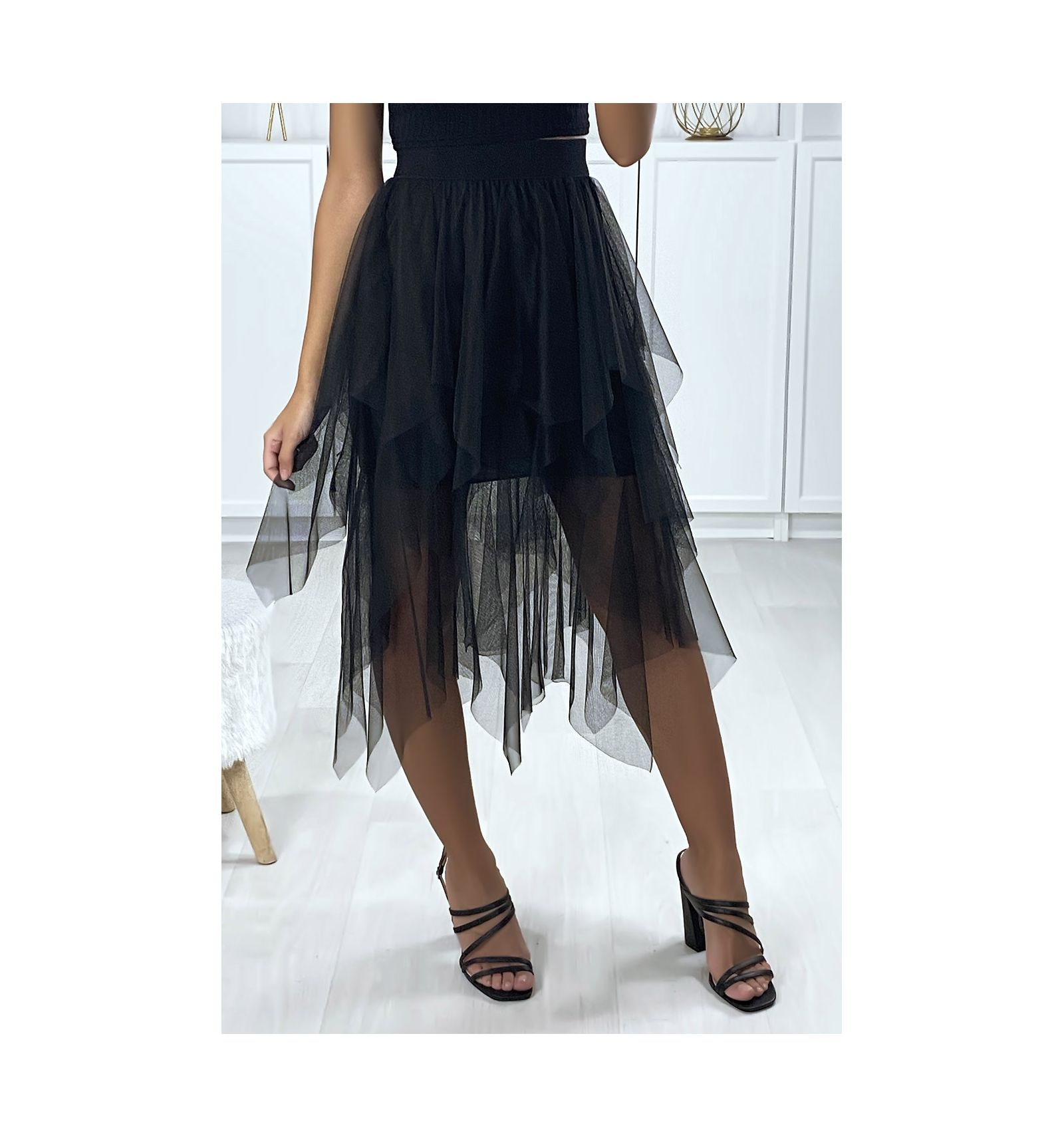Fascinating voile valance Voile Valance Skirt Lined Inside Black Veil Flounce