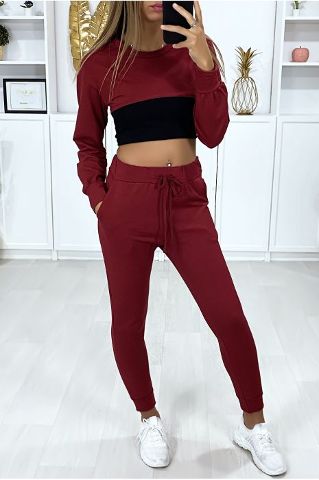 cropped sweatshirt set