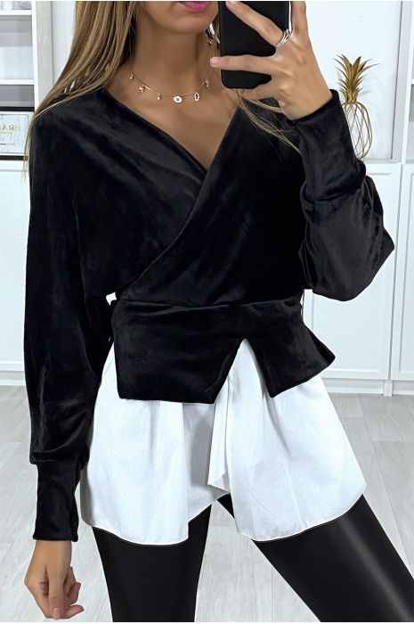 Haut en velour femme Clearance