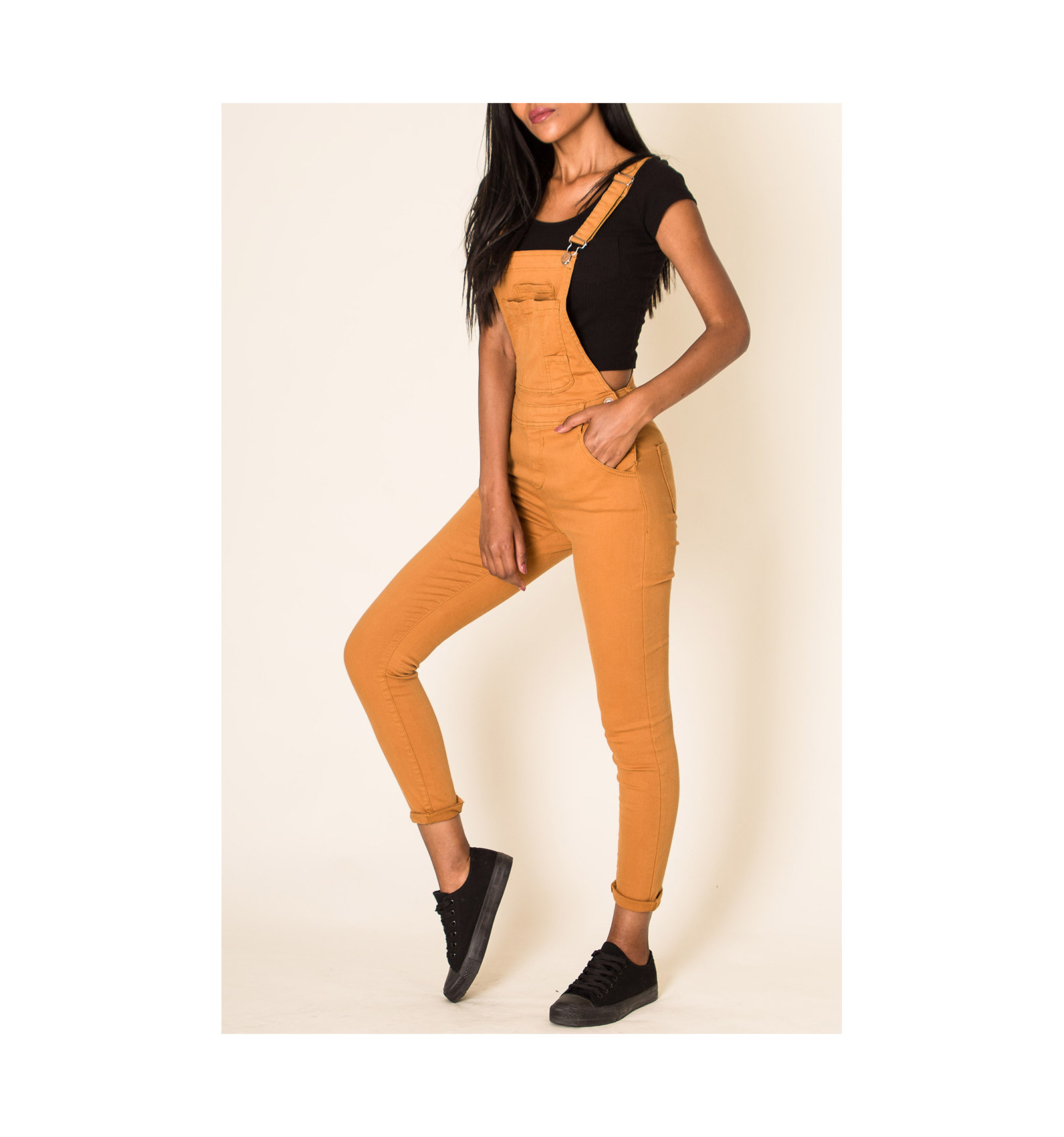 mustard dungarees womens
