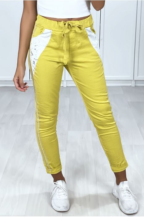 glitter stripe jeans