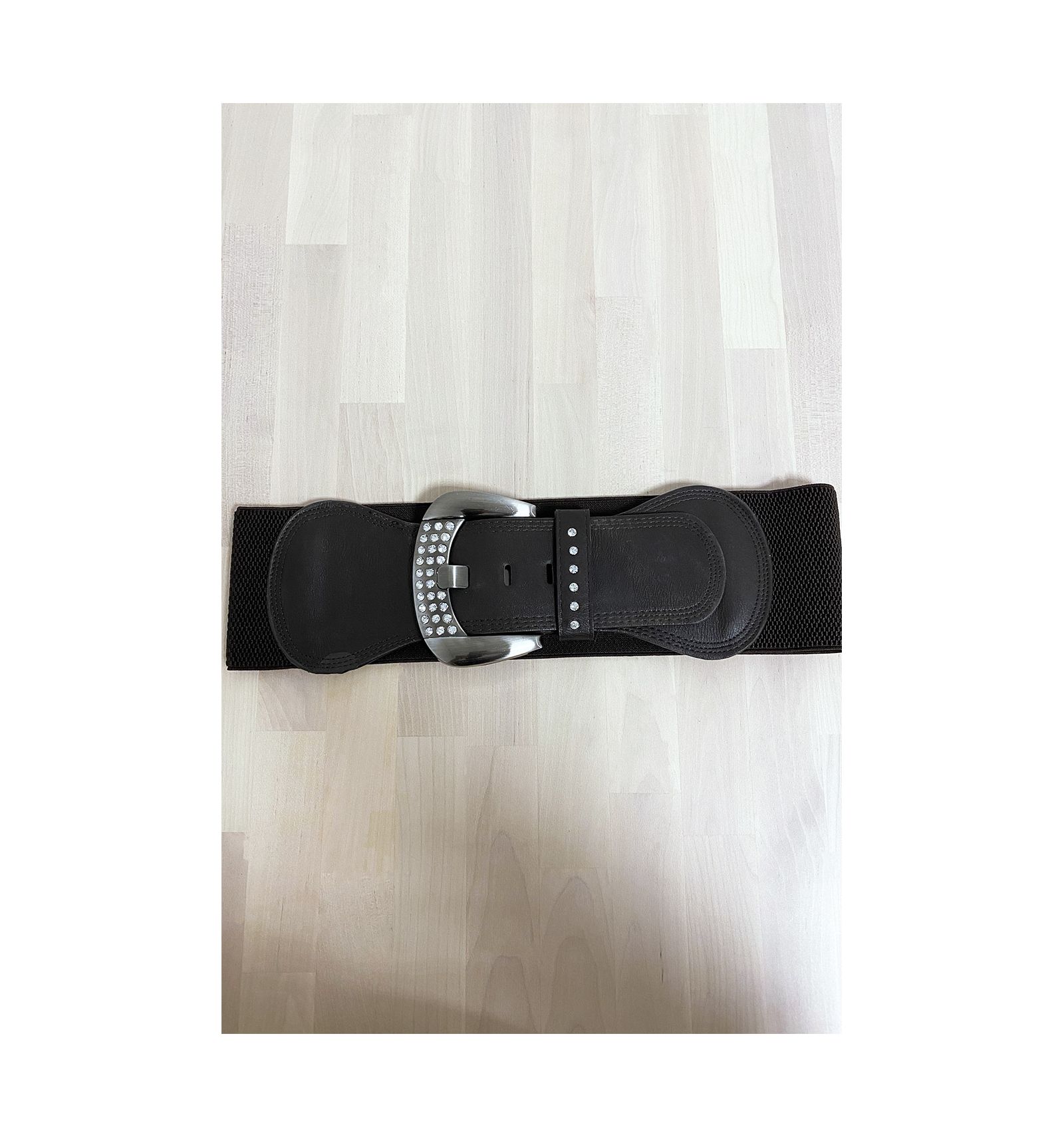 ceinture marron elastique femme