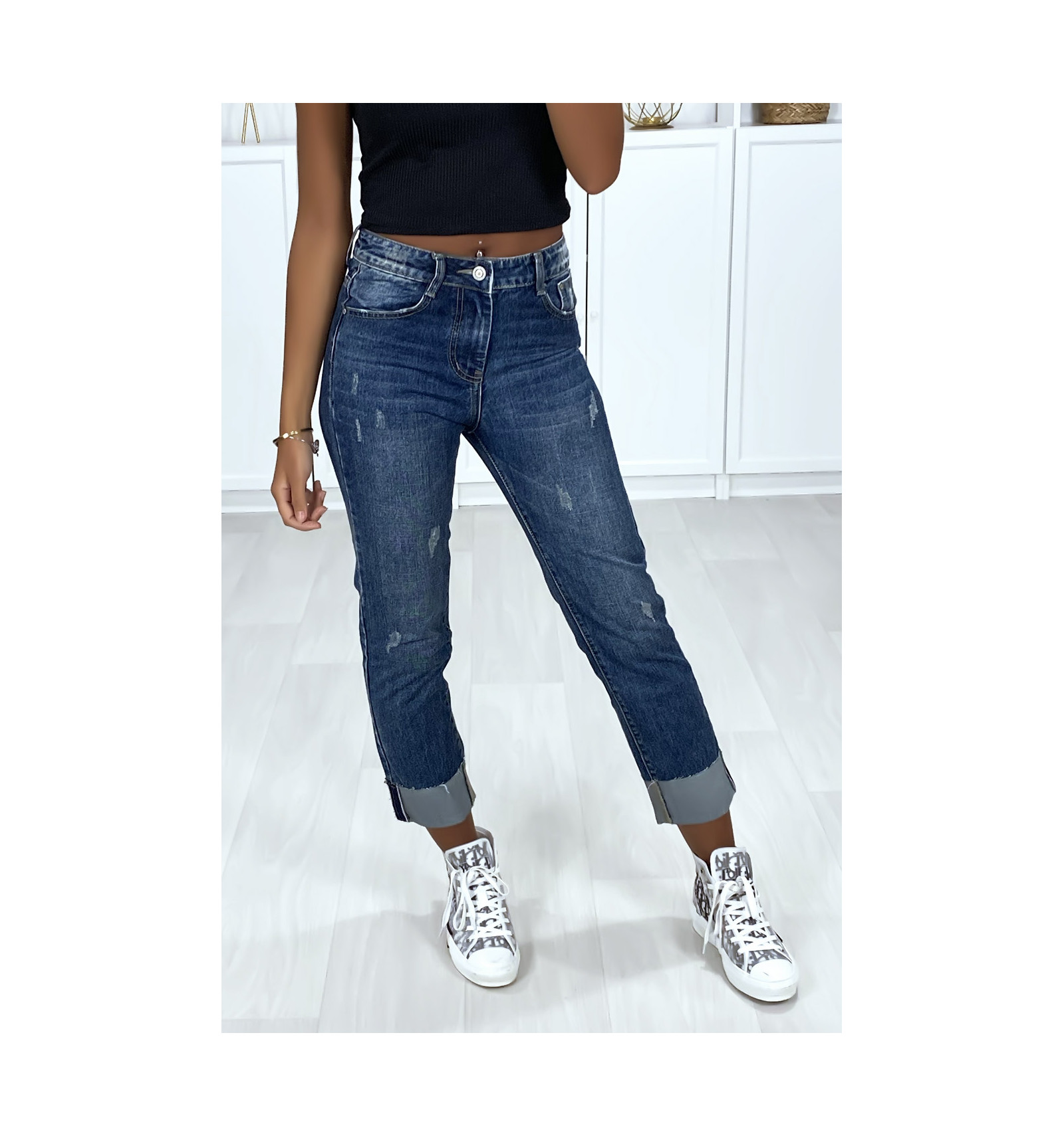 boyfriend ankle jeans
