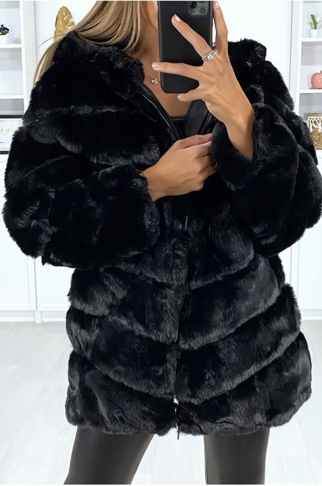 Michael Kors Faux Fur Trim Hooded Chevron Down Puffer Coat Created For Macy S Reviews Coats Women Sebby Collection Hooded Faux Fur Coat