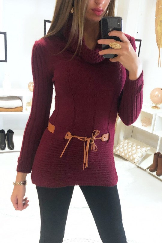 camel tunic sweater