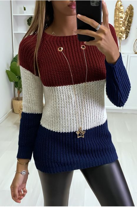 burgundy knit sweater