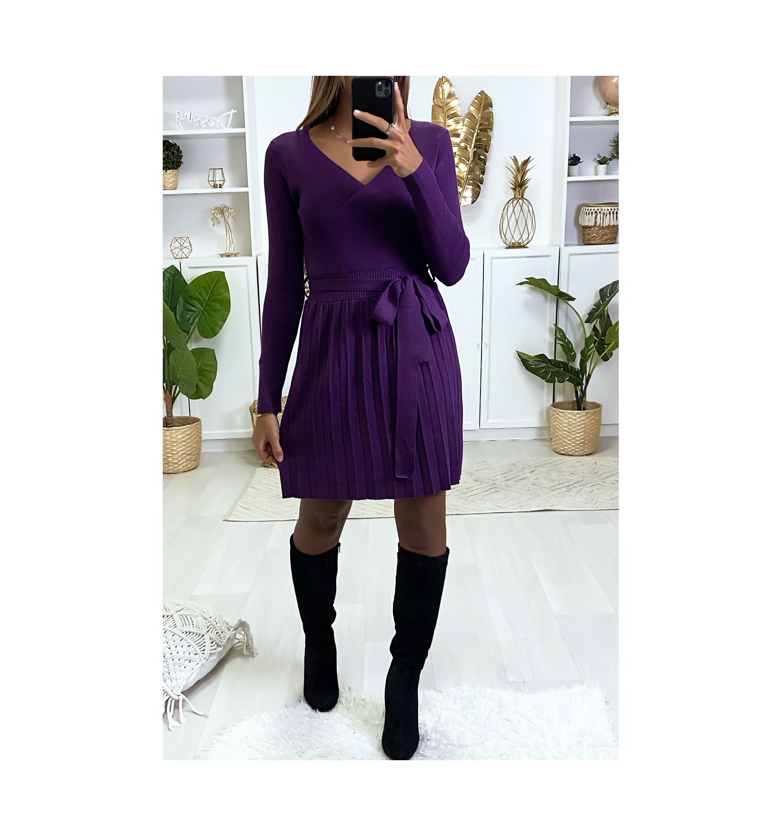 robe violette