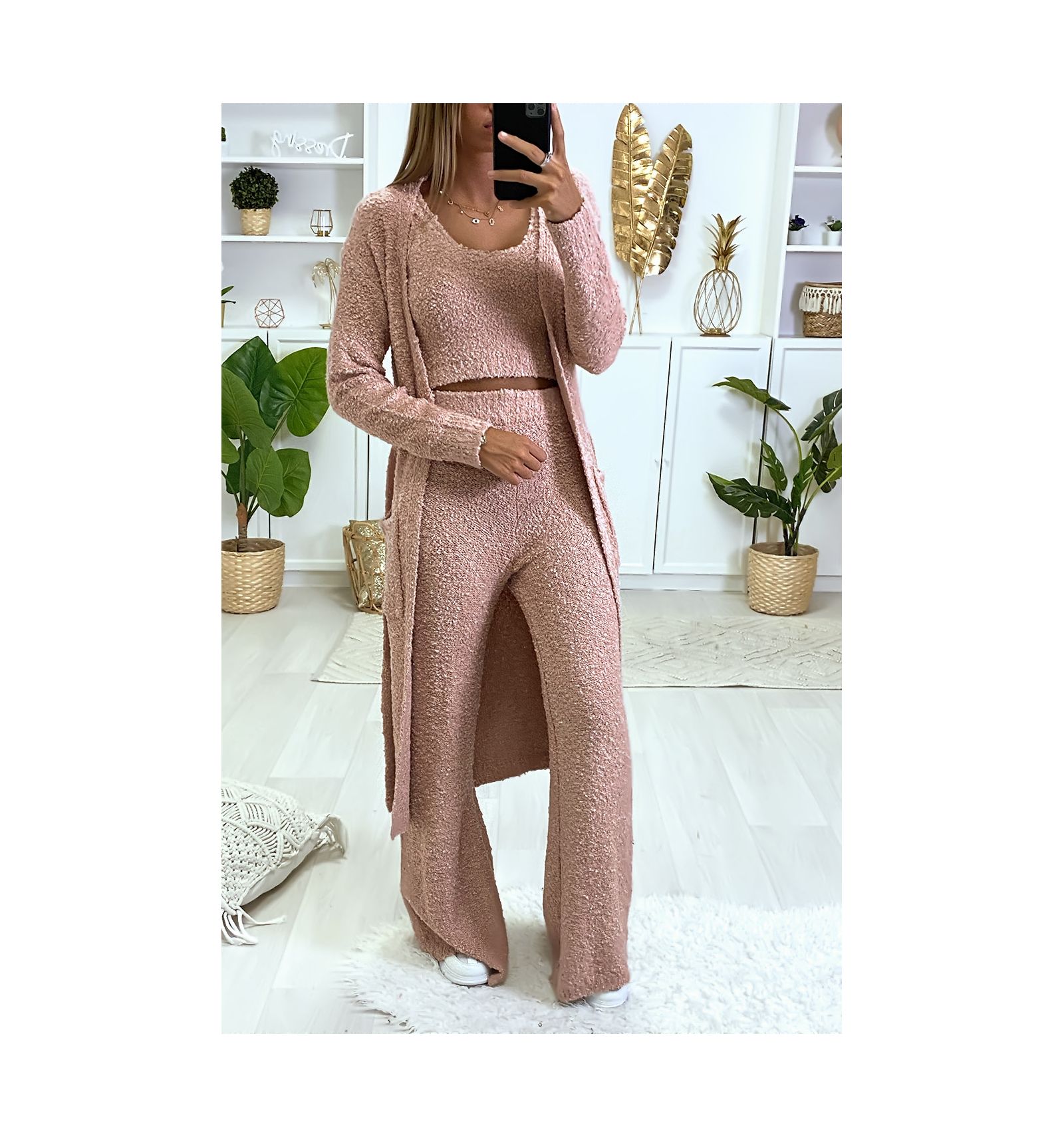 Ensemble maille chenille Clearance