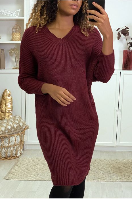robe pull col v